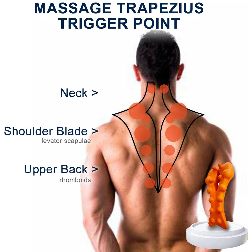 Acupressure Relaxer for Neck, Upper Back, and Shoulders Tool